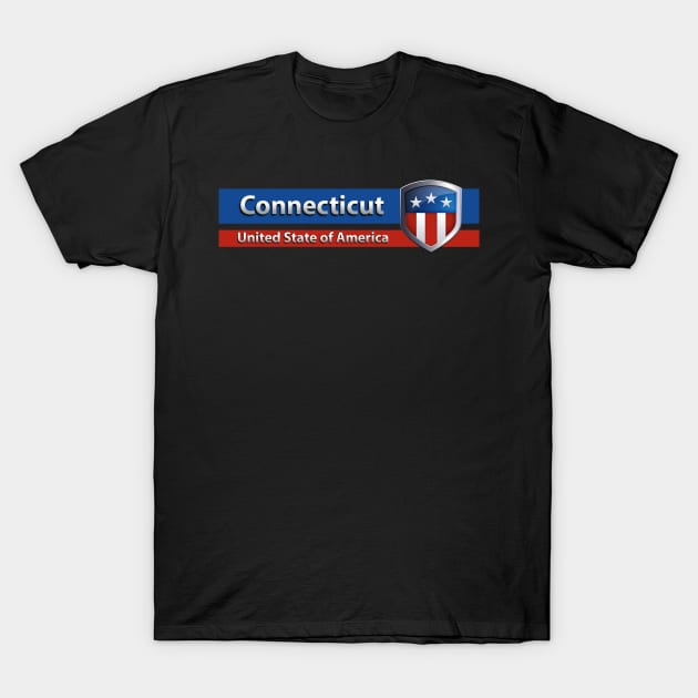 Connecticut - United State of America T-Shirt by Steady Eyes